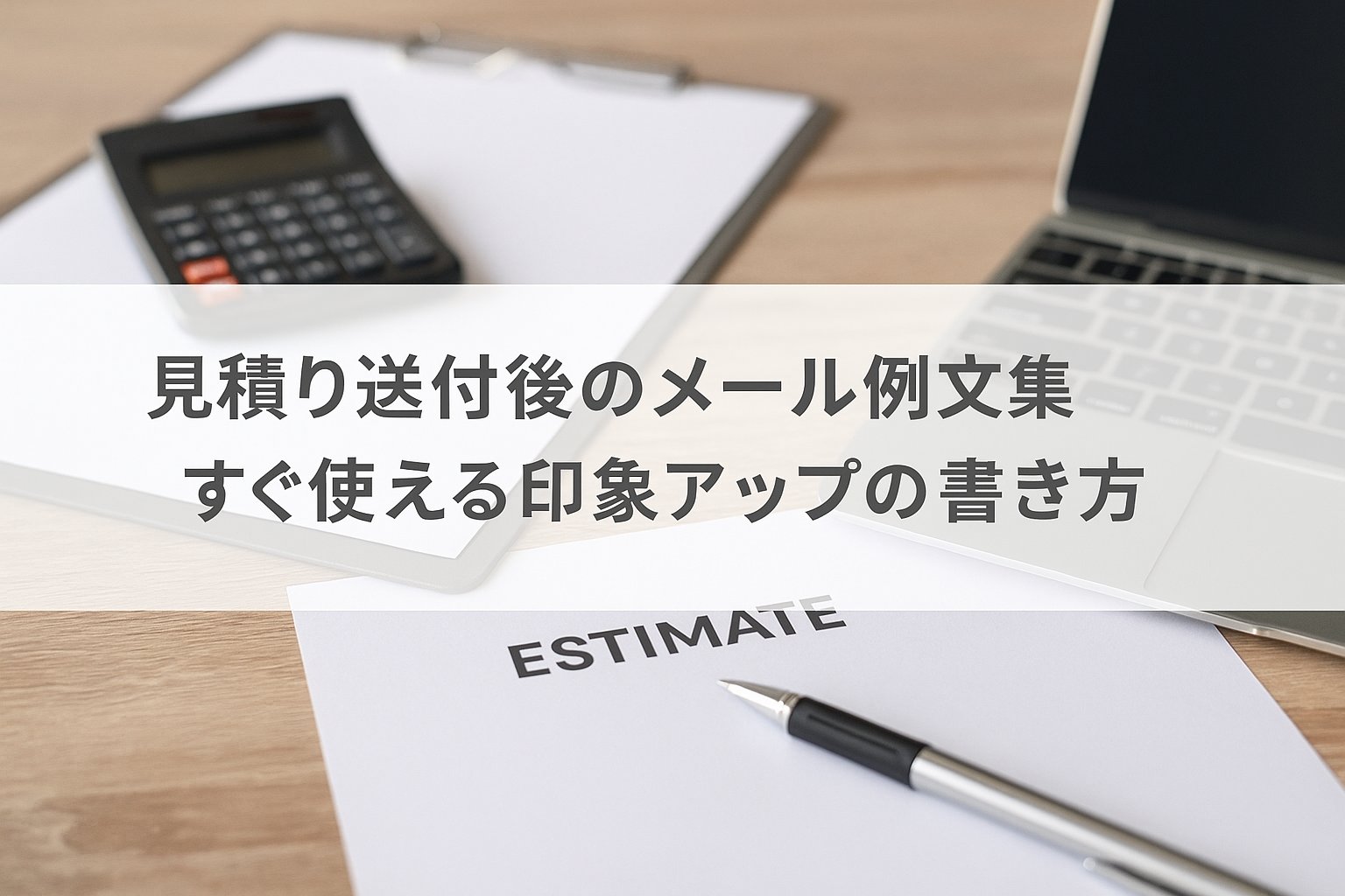 見積り送付後のメール例文集｜すぐ使える印象アップの書き方