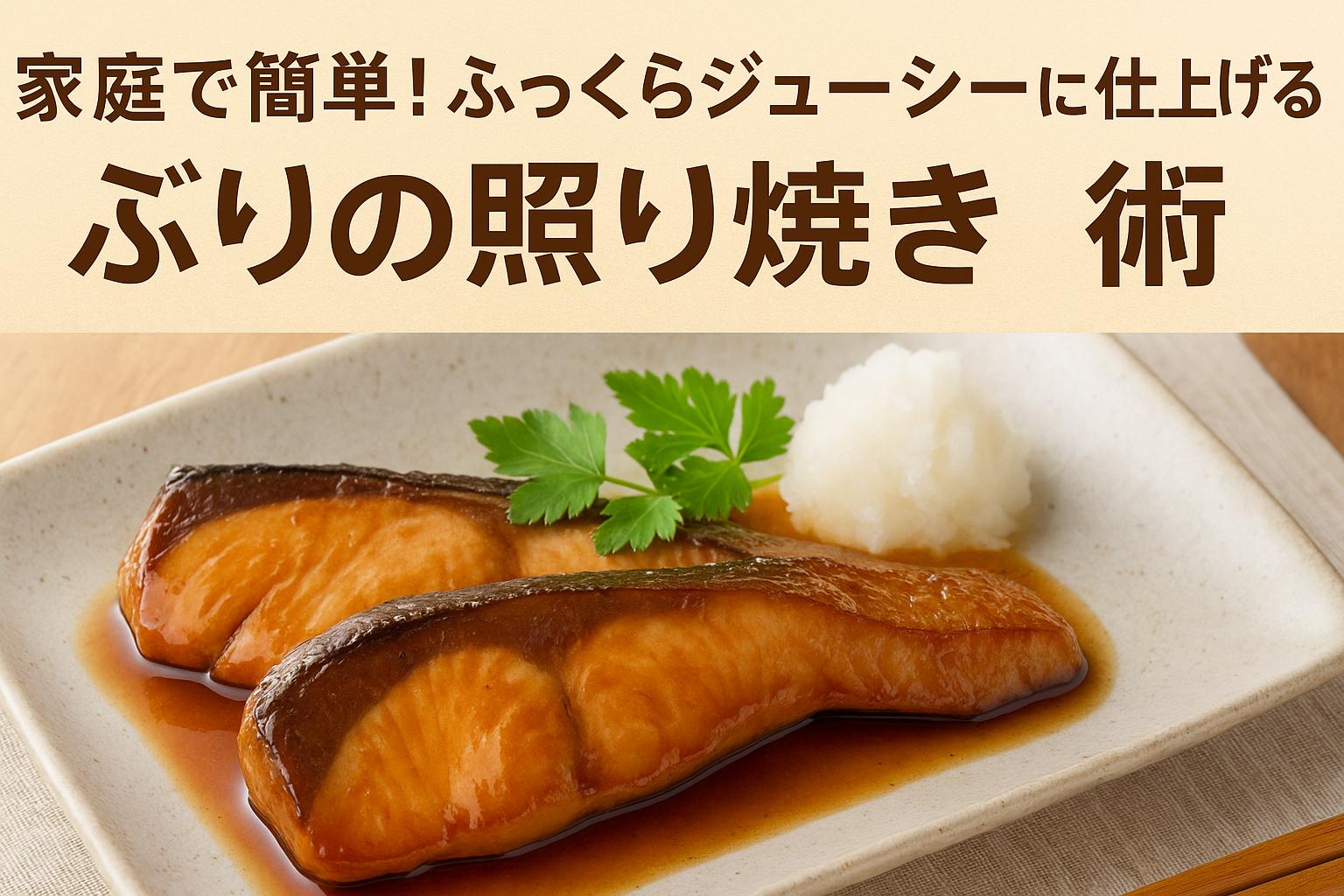 家庭で簡単！ふっくらジューシーに仕上げるぶりの照り焼き術