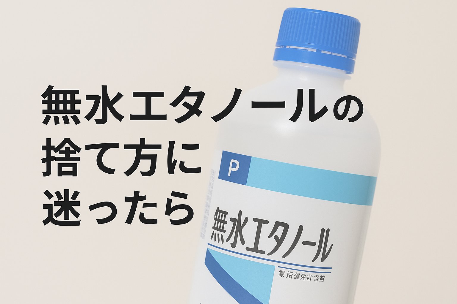 無水エタノールの捨て方に迷ったら｜中身も容器も安心して処分するポイント