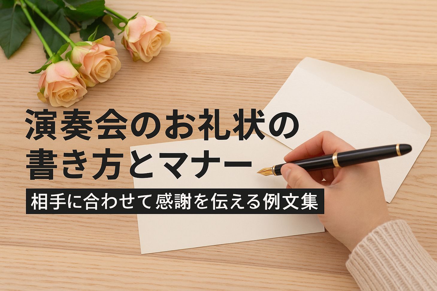 演奏会のお礼状の書き方とマナー｜相手に合わせて感謝を伝える例文集