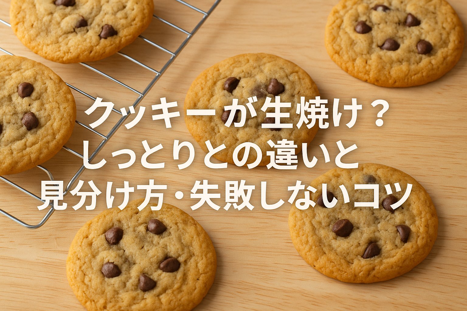 クッキーが生焼け？しっとりとの違いと見分け方・失敗しないコツ