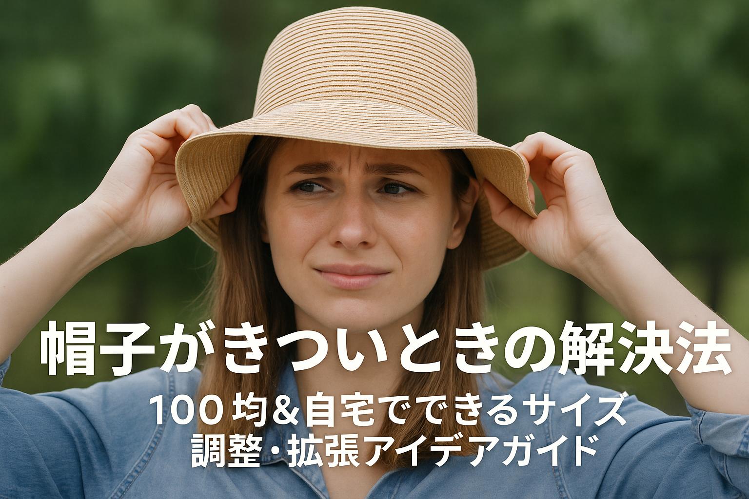 帽子がきついときの解決法｜100均＆おうちでできるサイズ調整アイデア