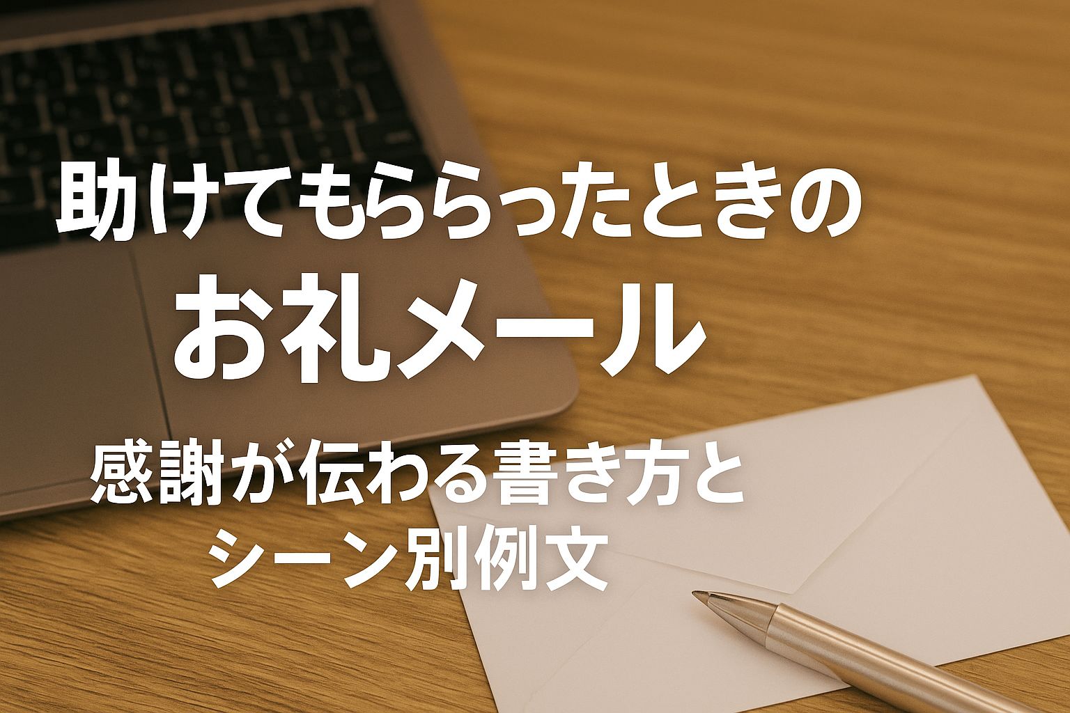 助けてもらったときのお礼メール｜感謝が伝わる書き方とシーン別例文
