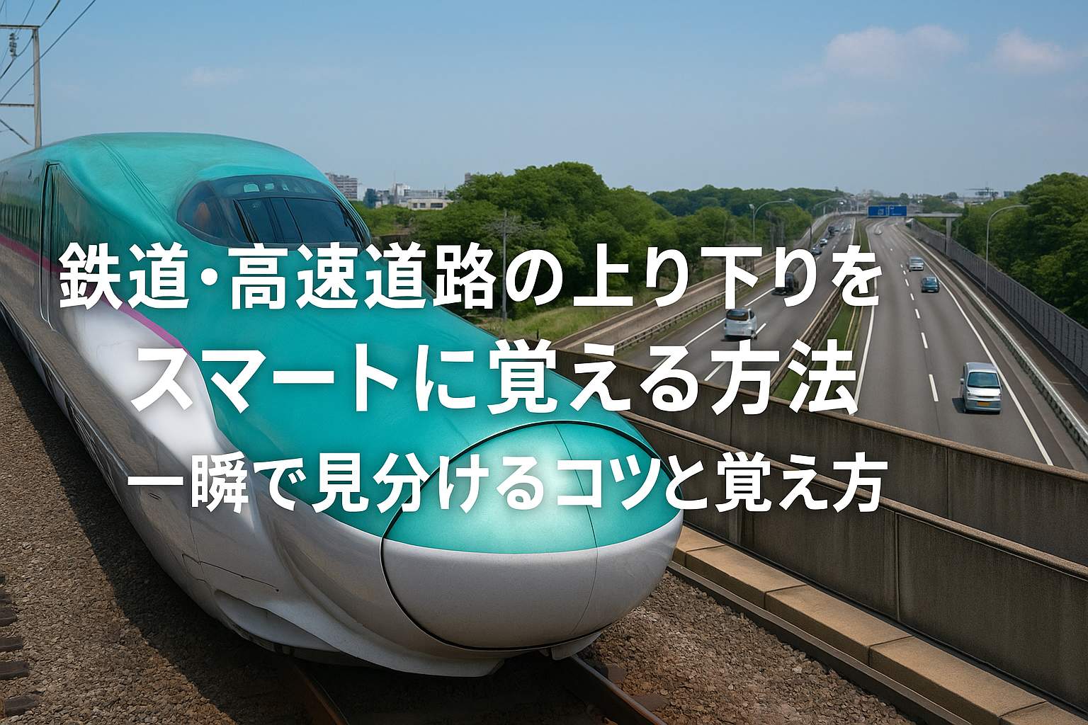 鉄道・高速道路の上り下りをスマートに覚える方法｜一瞬で見分けるコツと覚え方