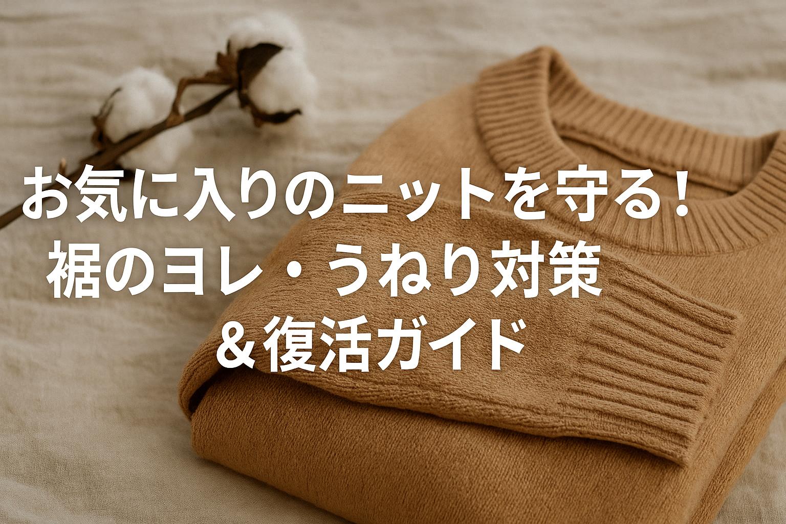 お気に入りのニットを守る！裾のヨレ・うねり対策完全ガイド